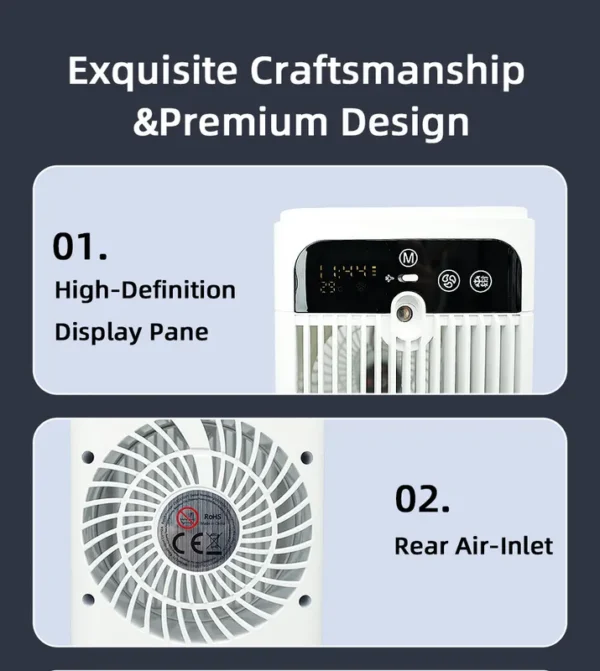 Portable Air Conditioner, USB, Plastic - view 2