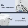 Portable Air Conditioner, USB, Plastic - view 3
