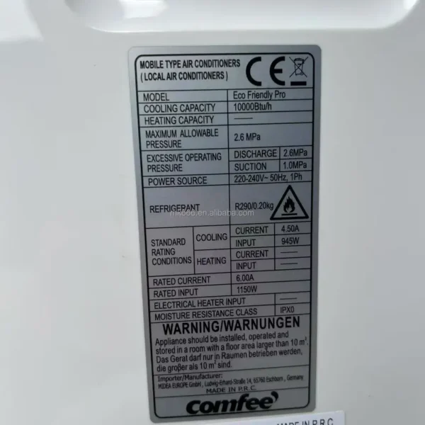 Portable Air Conditioners, Comfee便携式空调10000btu - view 5