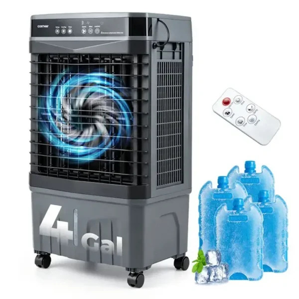 Portable Air Cooler, 1800, CFM, 4-Gallon