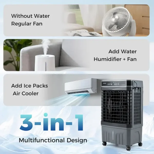 Portable Air Cooler, 1800, CFM, 4-Gallon - view 5