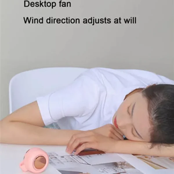 Portable Bladeless Waist Fan, 3-Speed, USB+ Lithium Battery, 7 - view 6