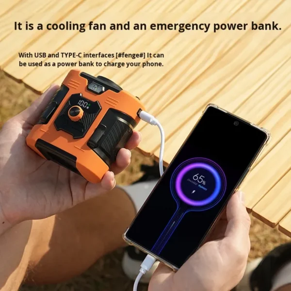Portable Clip-on Waist Fan, USB, 6000ml - view 4