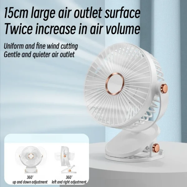 Portable Cooling Fan, 2400mAh, USB, 720 - view 5