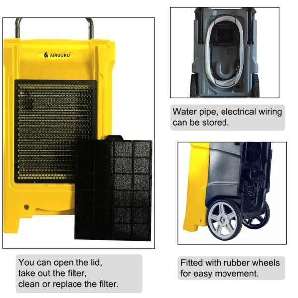 Portable Dehumidifier, LGR, 90L/Day - view 3
