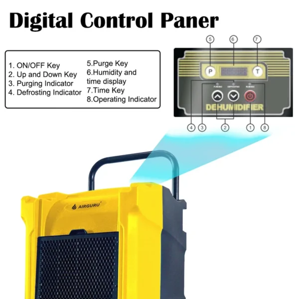 Portable Dehumidifier, LGR, 90L/Day - view 4