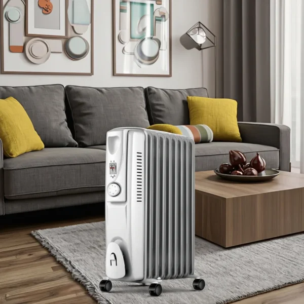 Portable Electric Oil-filled Radiator, 9/11/13-Fin, 2000W - view 2