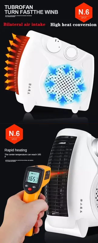 Portable Electric Thermo Fan, 2000 W, Plastic - view 6
