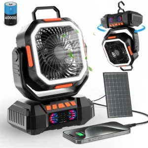 Portable Fan, 40000mAh, LED, 15w, Plastic