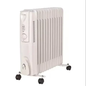 Portable Freestanding Oil-filled Radiator, PTC, 1500 W, Metal