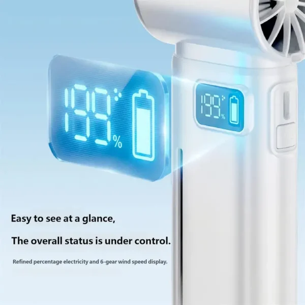 Portable Handheld Misting Fan, USB, Battery Powered - view 6