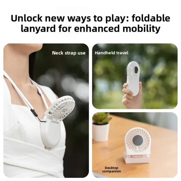 Portable Handheld Neck Fan, 5 V, Electric - view 4