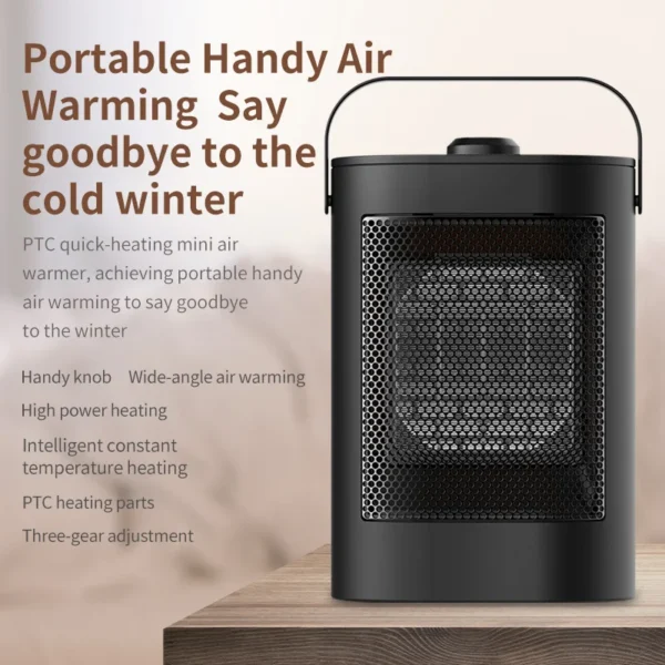 Portable Heater, 1500W, PTC - view 3