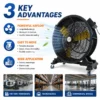 Portable Industrial Axial Fan, 650mm, 14000m³/h - view 6