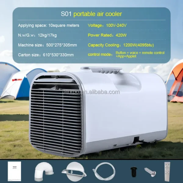Portable Mini Air Conditioner, 12V, 220V - view 2