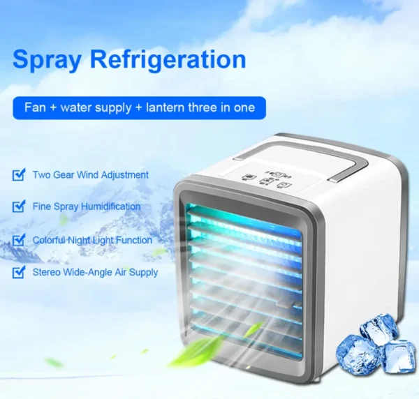 Portable Mini Air Conditioner, 300ML, Battery, ABS+PC - view 2