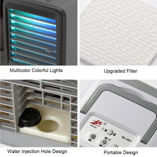 Portable Mini Air Conditioner, 300ML, Battery, ABS+PC - view 5