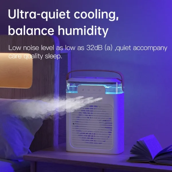 Portable Mini Air Conditioner, USB, Battery, ABS - view 2