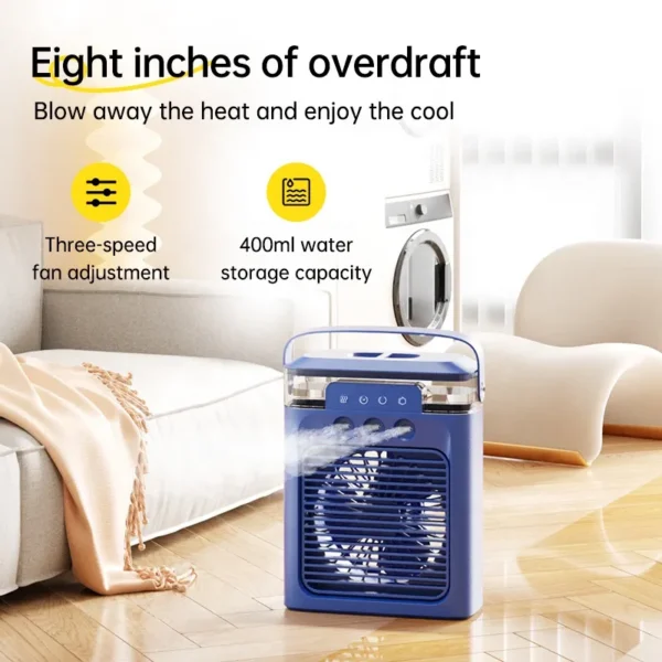 Portable Mini Air Conditioner, USB, Battery, ABS - view 6