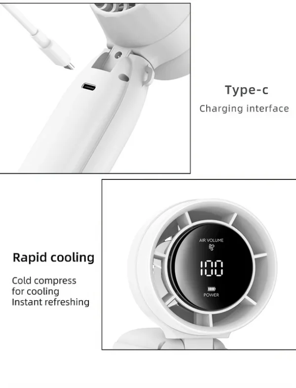 Portable Mini Air Conditioner, USB, Plastic - view 2
