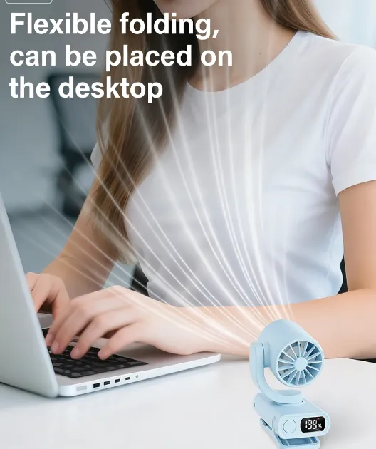 Portable Mini Clip Fan, USB, 5 V - view 2