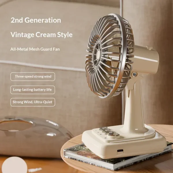 Portable Mini Desktop Fan, USB, 3.7 V