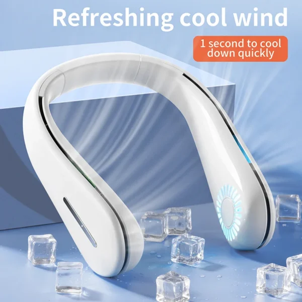 Portable Neck Fan, 5, Battery - view 2