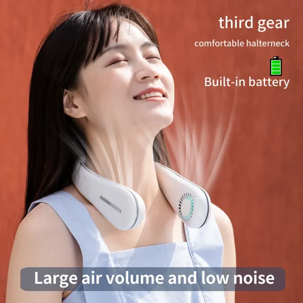Portable Neck Fan, 5, Battery - view 3