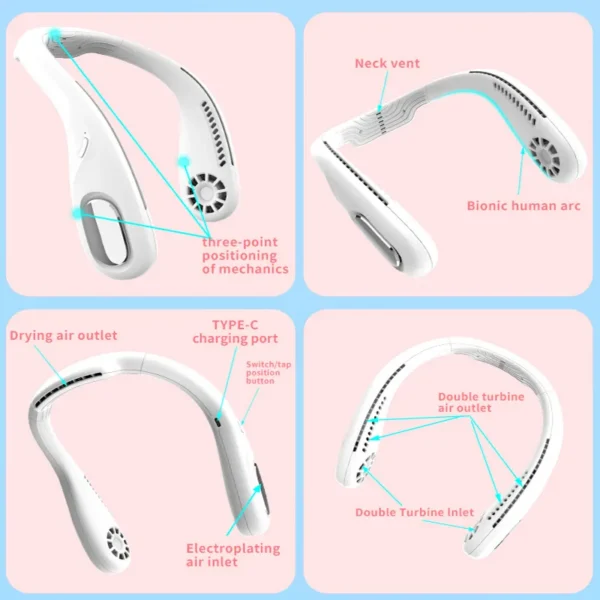 Portable Neck Fan, USB, 5 V - view 5