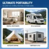 Portable Outdoor Air Conditioner, 110V-220V, 550W/1876BTU - view 3