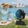 Portable Rechargeable Fan, 16000mAh, LED, USB