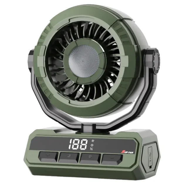 Portable Rechargeable Fan, 20000mAh, LED, USB - view 2