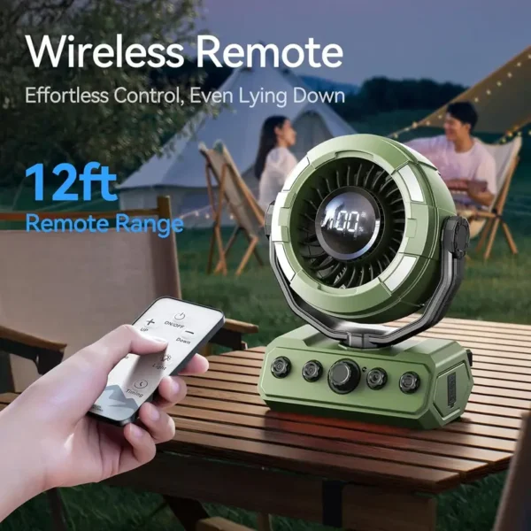 Portable Rechargeable Fan, 20000mAh, LED, USB - view 5