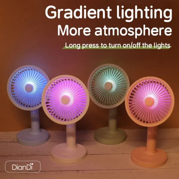 Portable Rechargeable Mini Fan, DD8007, USB - view 4