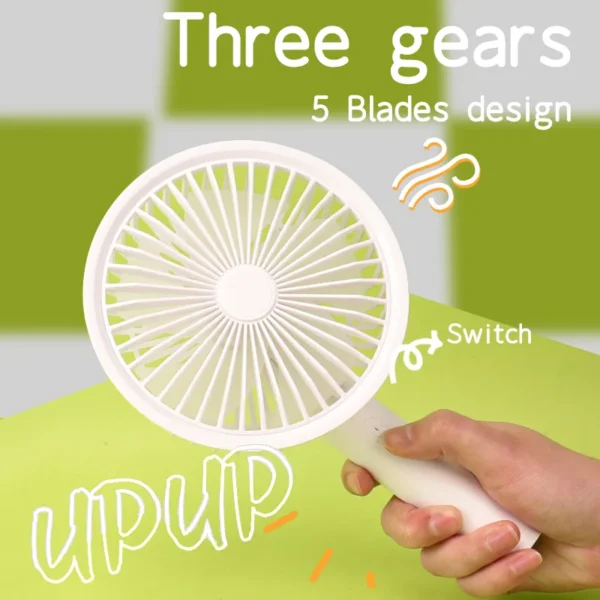 Portable Rechargeable Mini Fan, DD8007, USB - view 5