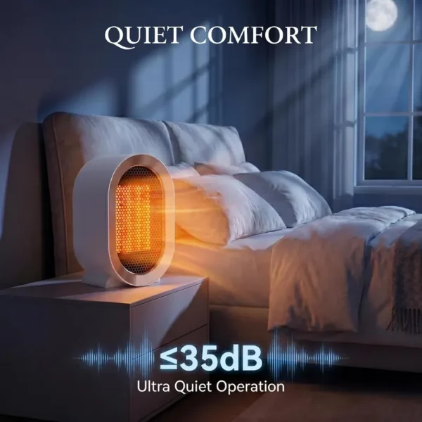 Portable Space Heater, 1200W, PTC - view 5