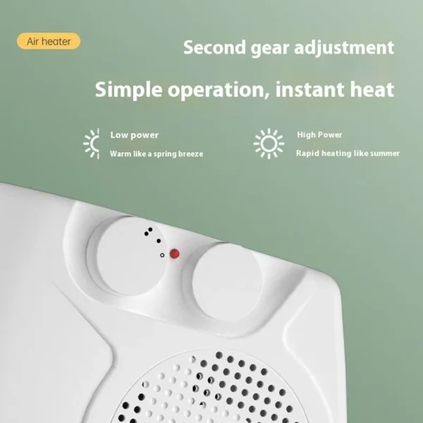 Portable Space Heater, 500 W, pp - view 2