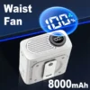 Portable Waist Fan, 8000mAh, 25H
