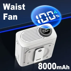 Portable Waist Fan, 8000mAh, 25H