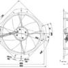 Power Axial Cooling Fan, 230V, 115W, W2E250-CE65-01, 250mm - view 3