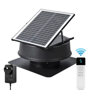 Powered Axial Flow Fan, 35W, Solar, Roof