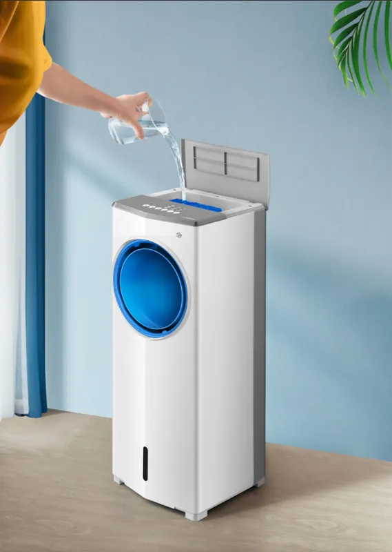 Powered Evaporative Cooler, Portable, Electric, Plastic - view 3