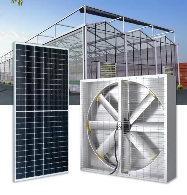 Powered Industrial Exhaust Fan, Solar, 46700CMH, BLDC