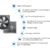 Powered Shutter Exhaust Fan, Brushless, Solar - view 2