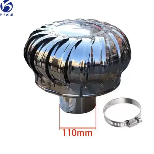 Powerful Roof-mounted Wind-driven Fan, SS304, SS201 - view 2