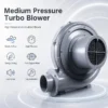Pressure Centrifugal Air Blower, Aluminum, 220V - view 2