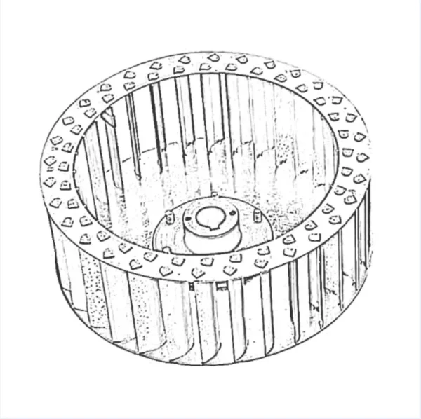 Pressure Centrifugal Exhaust Fan, Brushless, 220VAC - view 2