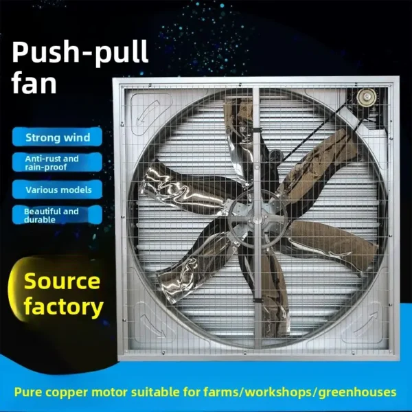 Pressure Industrial Exhaust Fan, Stainless, Steel, 380V, Axial - view 4