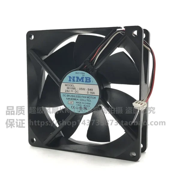 Printer Converter Cooling Fan, NMB, 3610ML-05W-B49, 24V, 0.16A - view 6