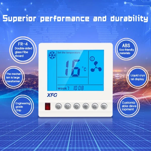 Programmable Thermostat Air Conditioner, HVAC, AC110~230V - view 2